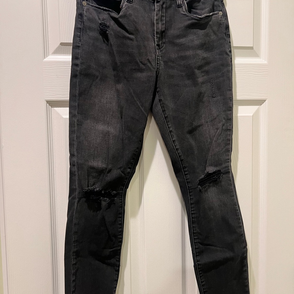 Blank NYC Black Distressed Jeans